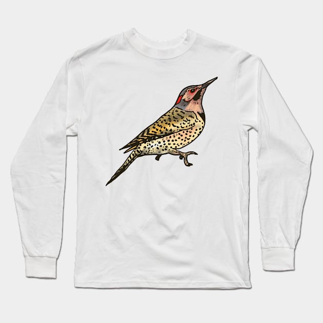 Northern Flicker Long Sleeve T-Shirt by shehitsback